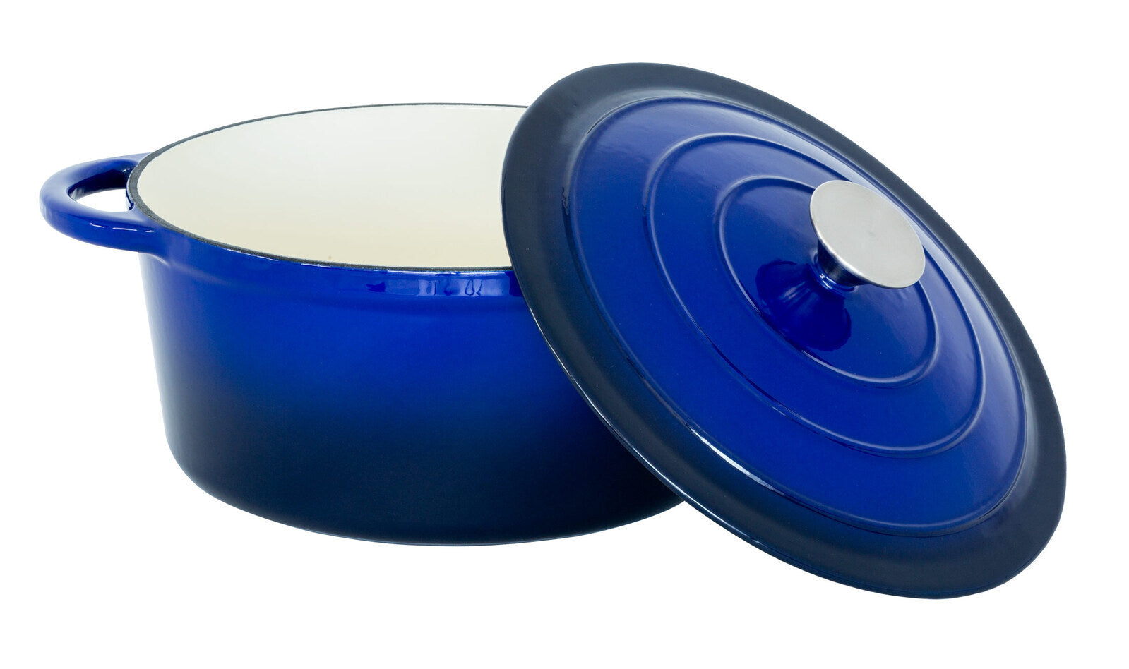 26cm Enamelled Cast Iron French Oven Casserole (4.7L) - Blue V196-CIC26B