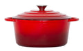 26cm Enamelled Cast Iron French Oven Casserole (4.7L) - Red V196-CIC26R