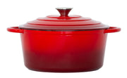 26cm Enamelled Cast Iron French Oven Casserole (4.7L) - Red V196-CIC26R