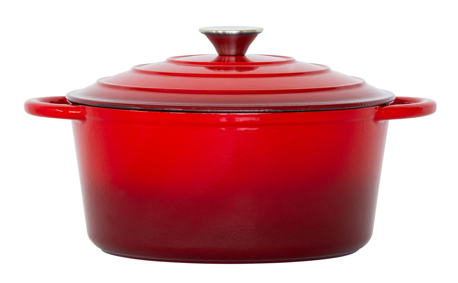 26cm Enamelled Cast Iron French Oven Casserole (4.7L) - Red V196-CIC26R