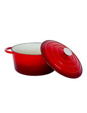 26cm Enamelled Cast Iron French Oven Casserole (4.7L) - Red V196-CIC26R