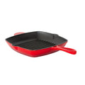 Enamelled Cast Iron Square Grill Pan (44 x 30 x 4.7 cm) - Red V196-CIFP03