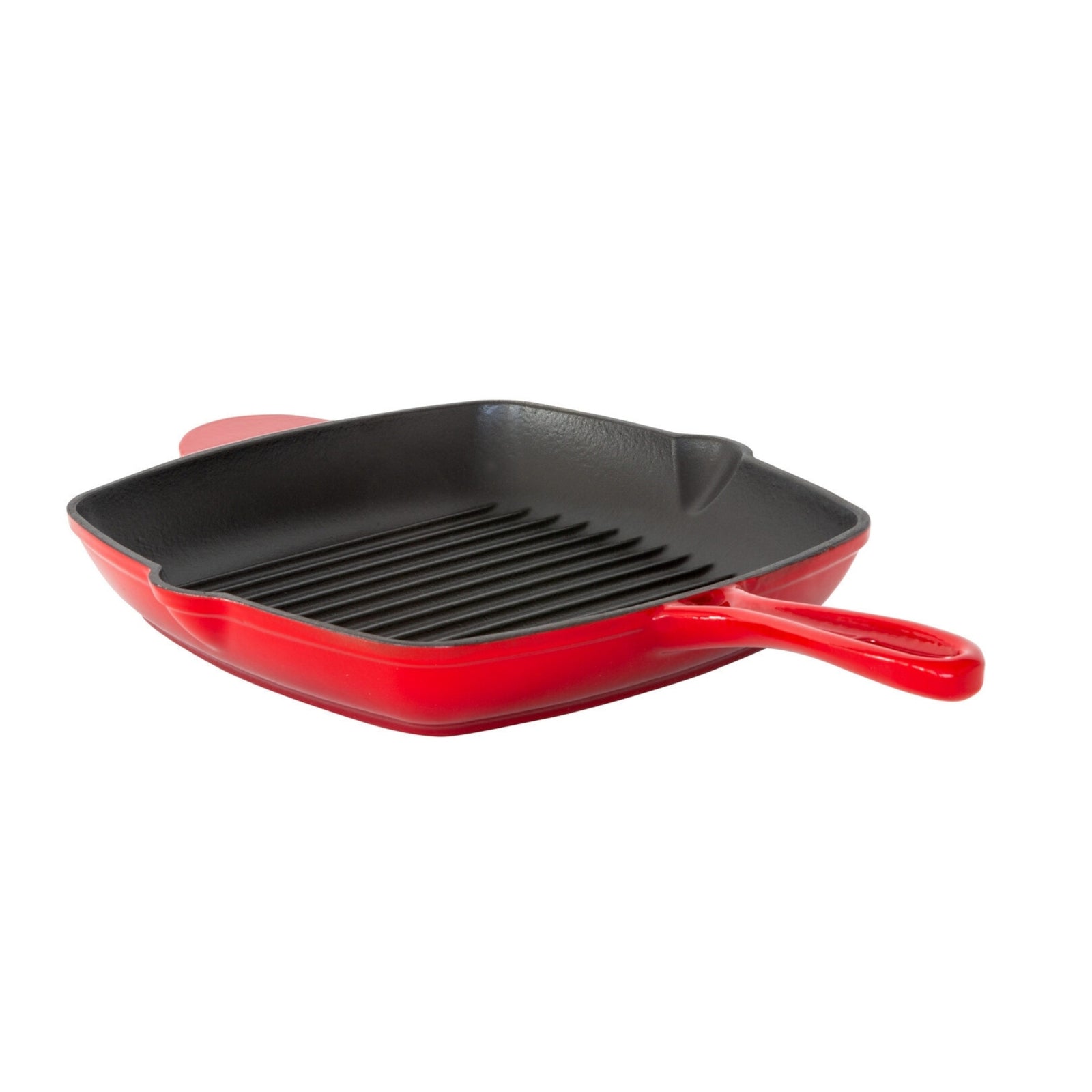 Enamelled Cast Iron Square Grill Pan (44 x 30 x 4.7 cm) - Red V196-CIFP03