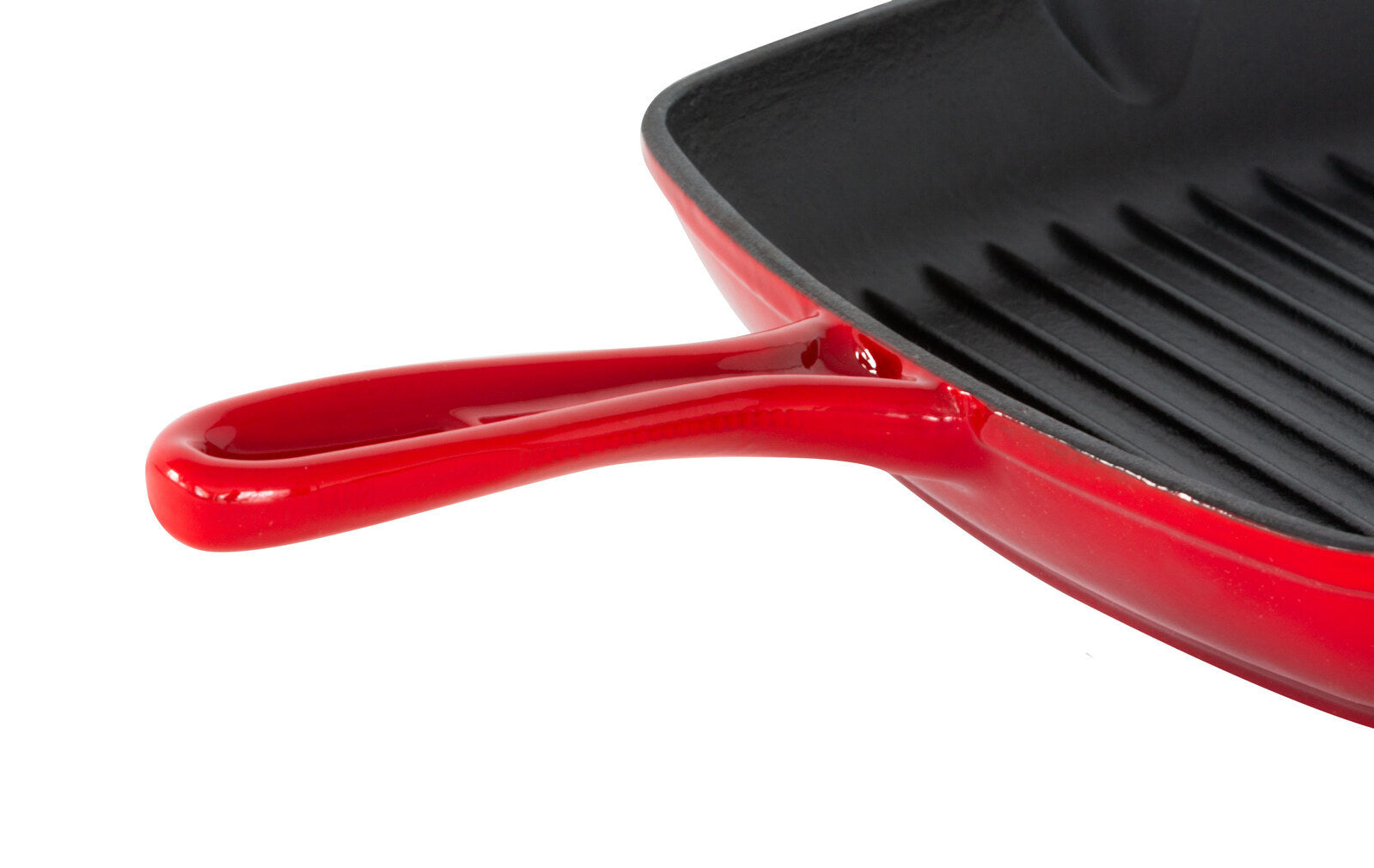 Enamelled Cast Iron Square Grill Pan (44 x 30 x 4.7 cm) - Red V196-CIFP03