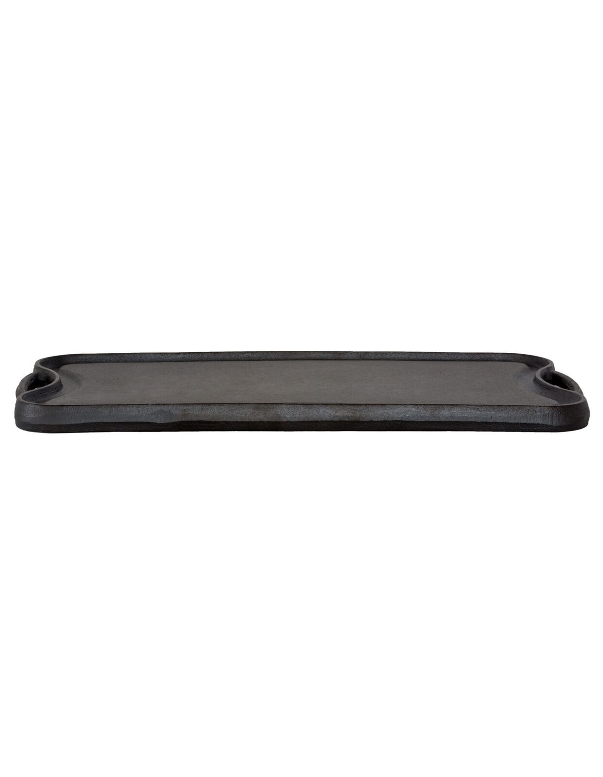Oil-seasoned Ready to use 50.7x25.8cm Reversible Cast Iron Grill - Black V196-CIGP05