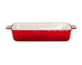 Enamelled Cast Iron 38.5x23cm Rectangular Roaster (3.4L) - Red V196-CIR04