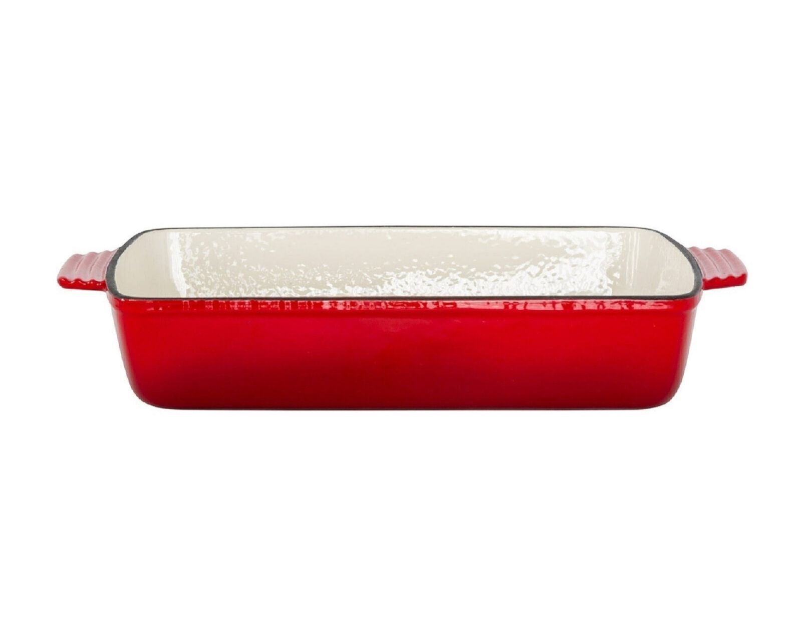 Enamelled Cast Iron 38.5x23cm Rectangular Roaster (3.4L) - Red V196-CIR04