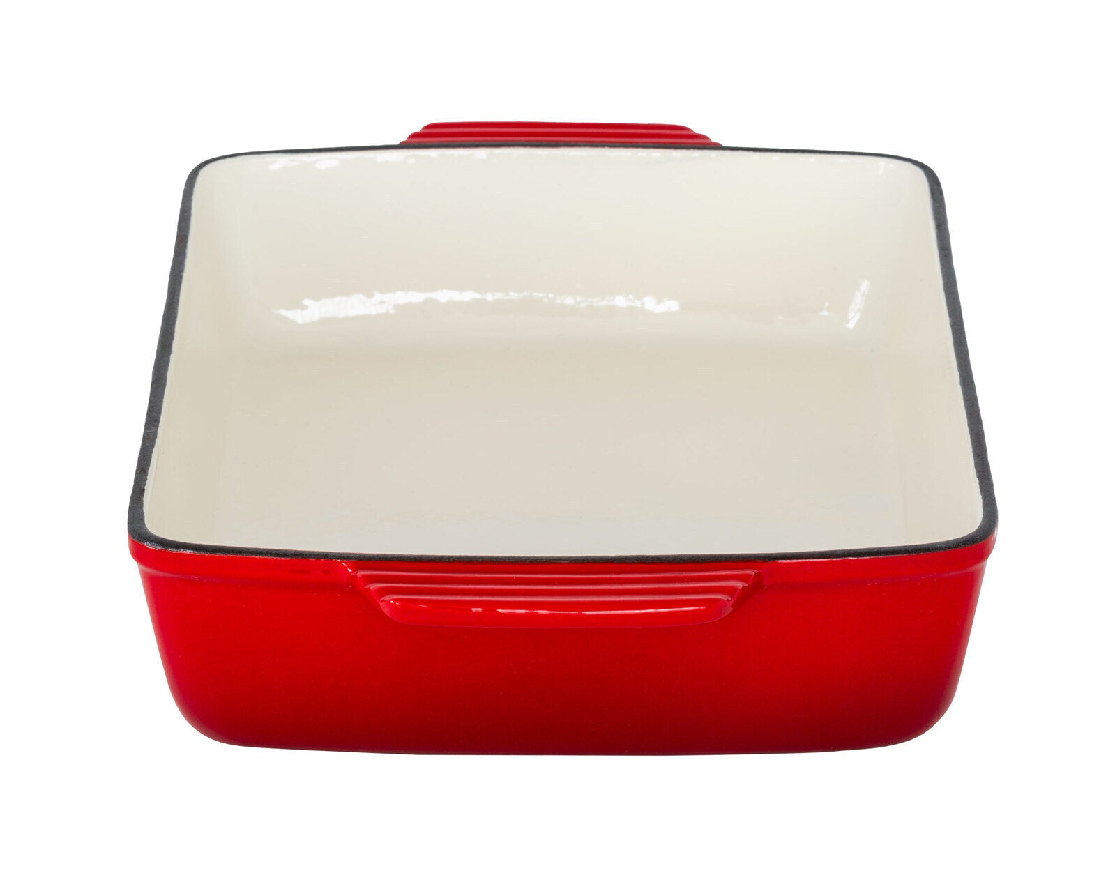 Enamelled Cast Iron 38.5x23cm Rectangular Roaster (3.4L) - Red V196-CIR04