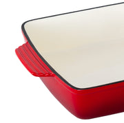 Enamelled Cast Iron 38.5x23cm Rectangular Roaster (3.4L) - Red V196-CIR04