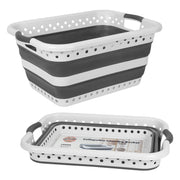 45L Space Saving Laundry Basket, Collapsible Hamper for Dorms, RVs, Homes & Garages V196-CLB30