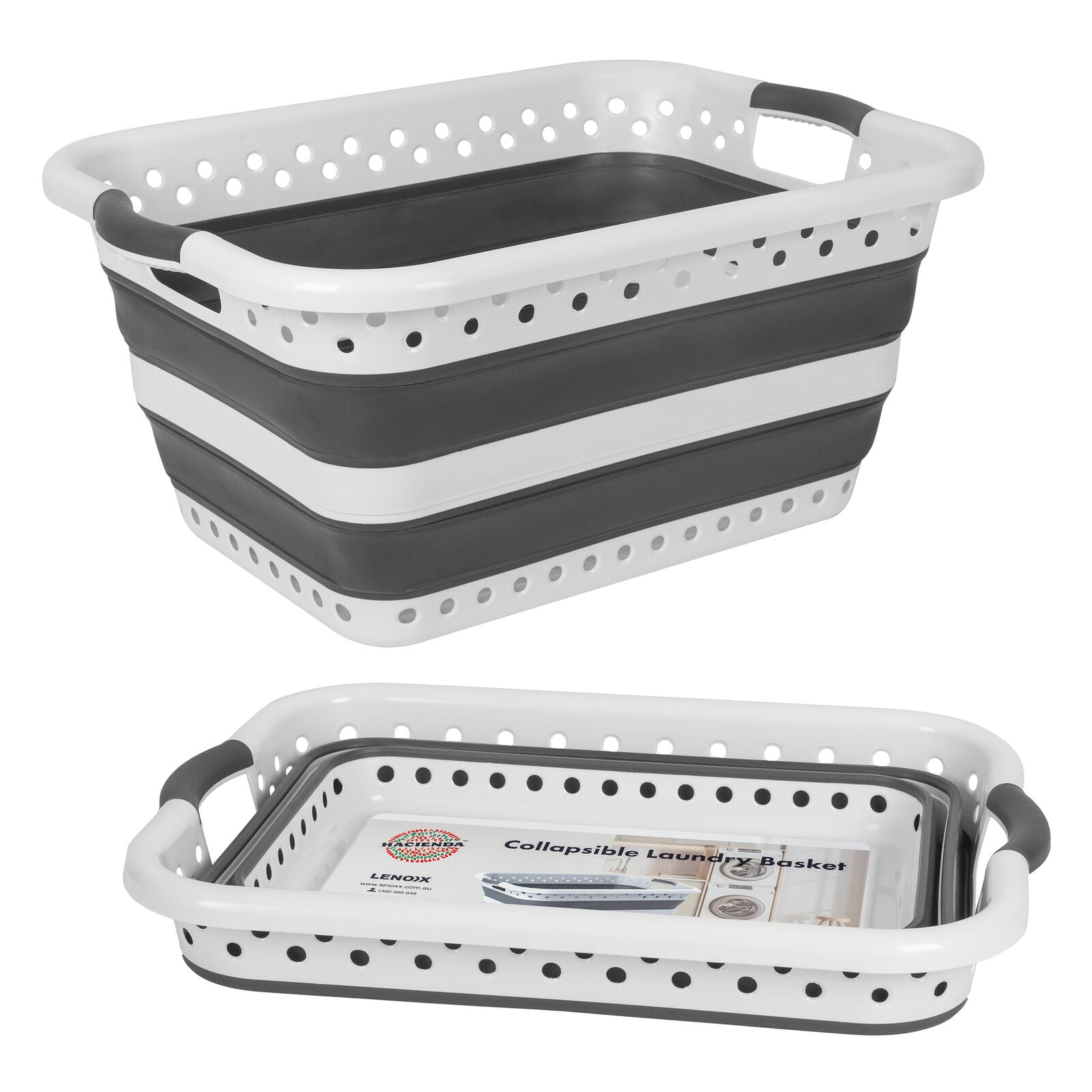 45L Space Saving Laundry Basket, Collapsible Hamper for Dorms, RVs, Homes & Garages V196-CLB30