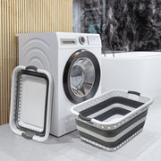 45L Space Saving Laundry Basket, Collapsible Hamper for Dorms, RVs, Homes & Garages V196-CLB30