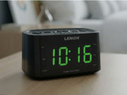 Smartphone-Charging Alarm Clock & FM Radio (Black) w/ USB Port V196-CRU3128B