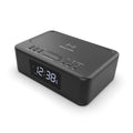 2in1 10W Wireless Fast Charging Wireless Streaming/FM Radio Alarm Clock w/ USB/AUX V196-CRW30