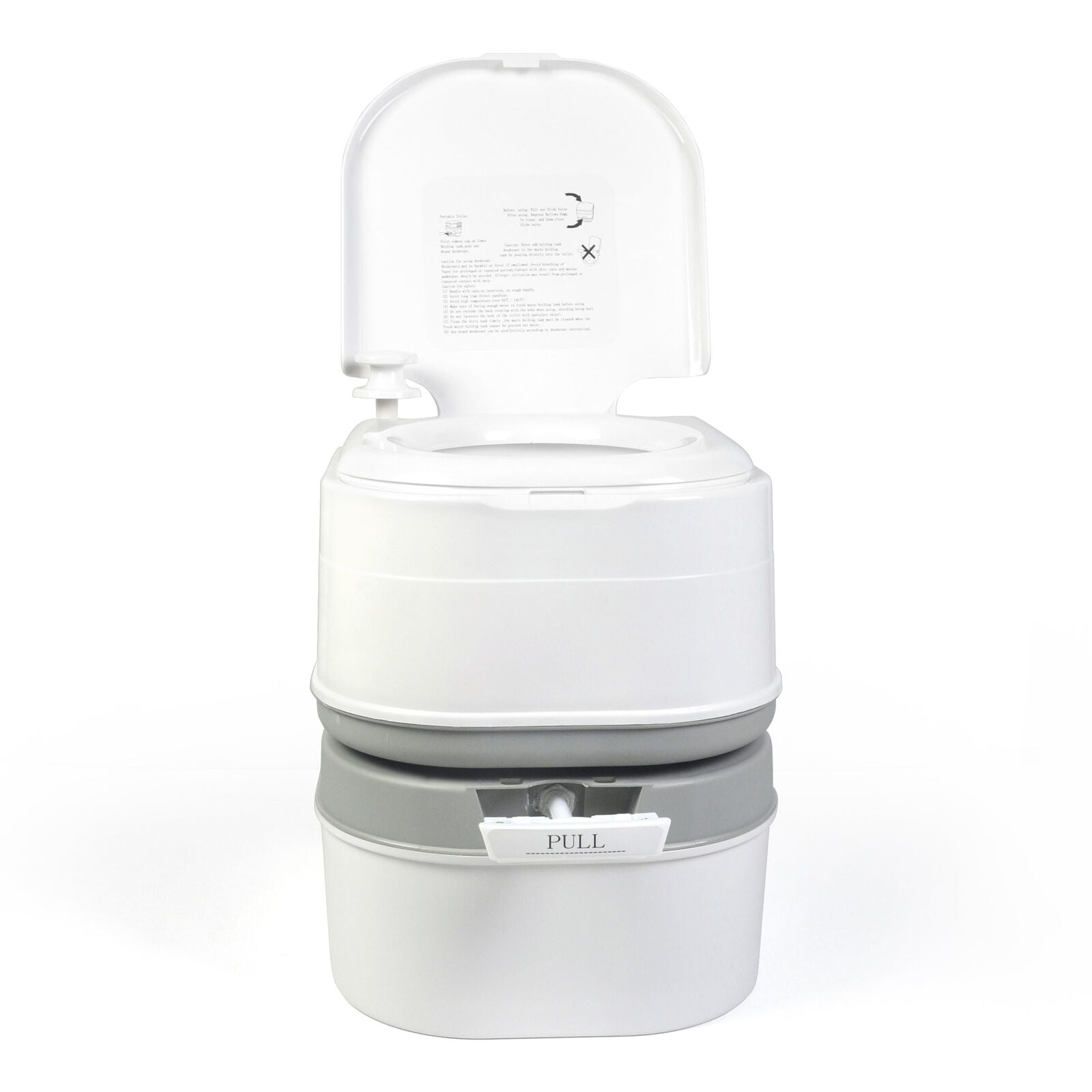 24L Portable Camping, Caravanning Toilet with Odour-Resistant Seal V196-CT24