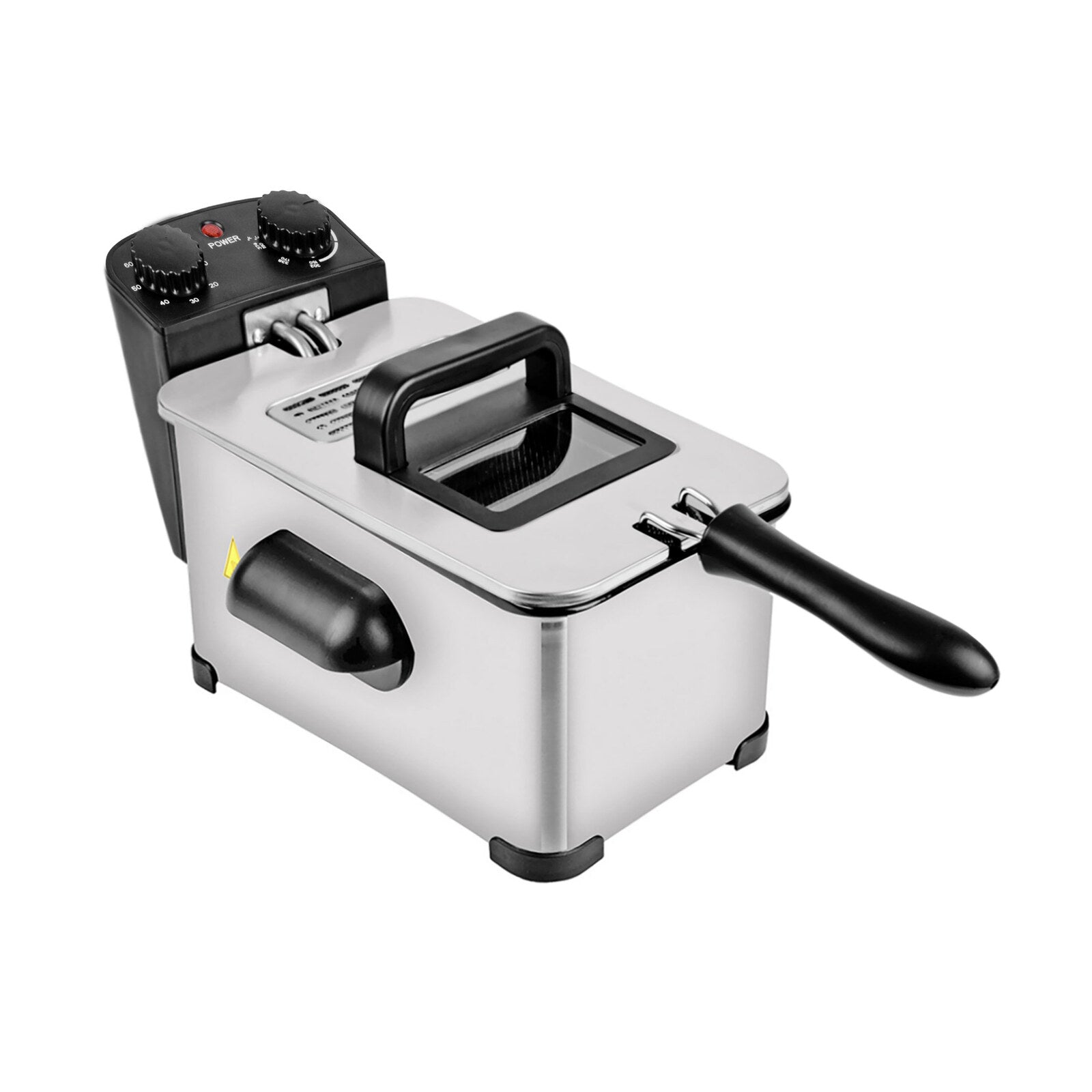 3.8L Deep Fryer with Timer Control Knob and Thermal Safety Device V196-DF380