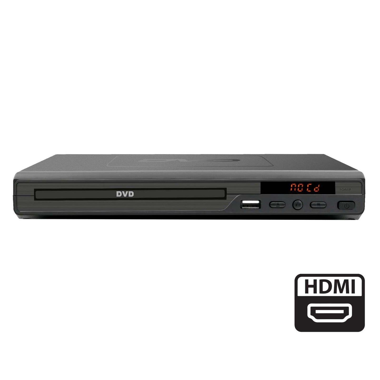 HDMI DVD Player (Black) w/ Remote Control, Compact Size, 8 Languages V196-DVDHD3470