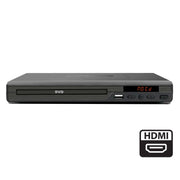 HDMI DVD Player (Black) w/ Remote Control, Compact Size, 8 Languages V196-DVDHD3470