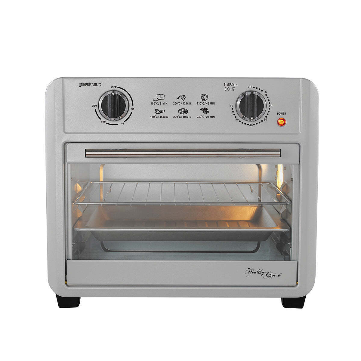 23L Air Fryer Oven + 3 Cooking Accessories (Silver) 23L Capacity V196-FA230_K