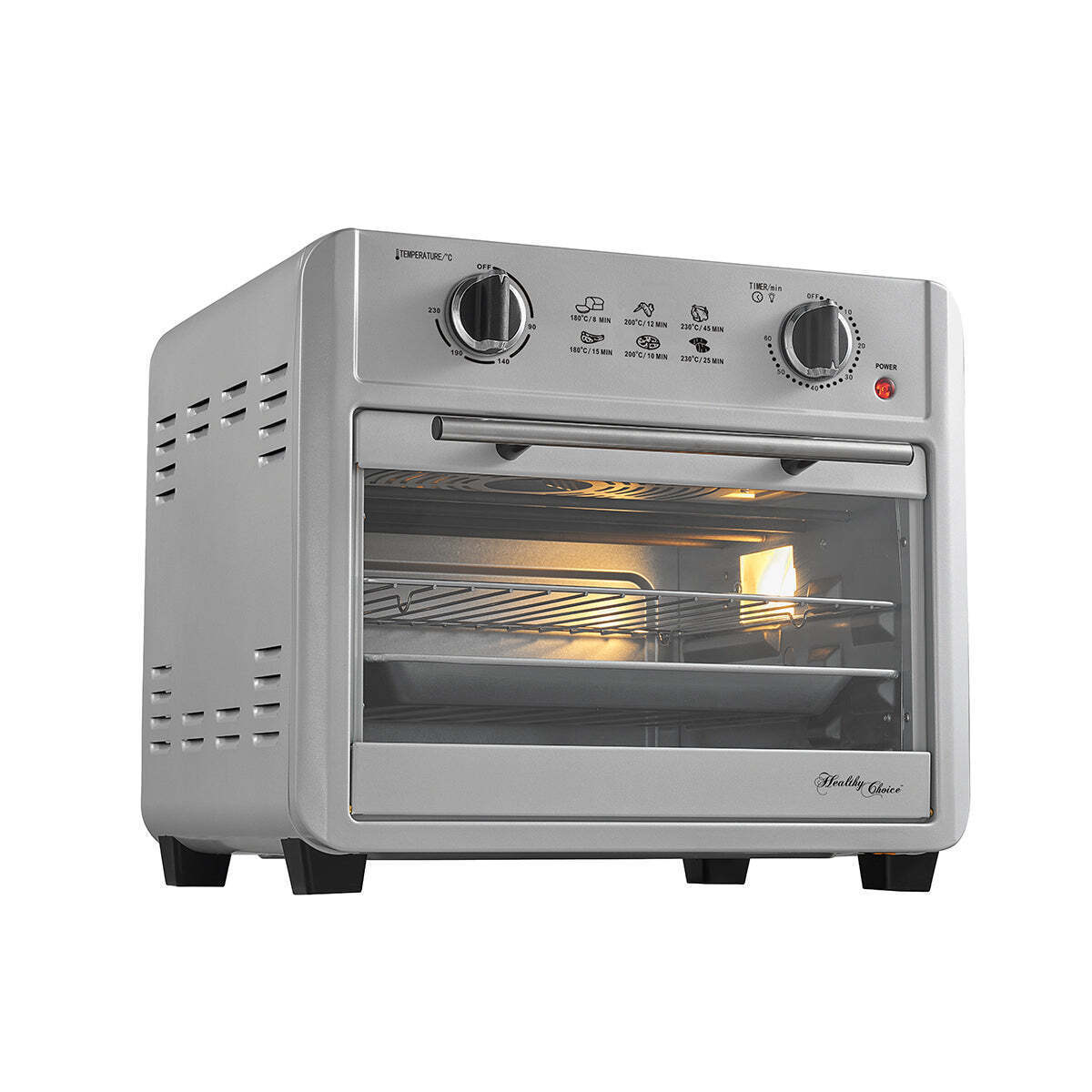 23L Air Fryer Oven + 3 Cooking Accessories (Silver) 23L Capacity V196-FA230_K