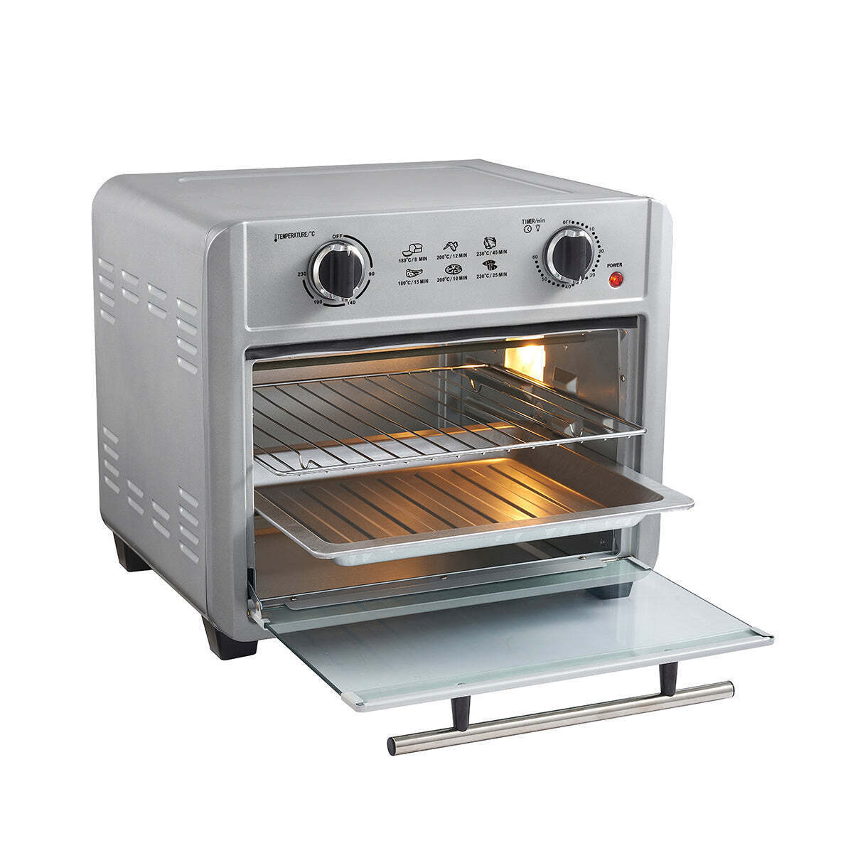 23L Air Fryer Oven + 3 Cooking Accessories (Silver) 23L Capacity V196-FA230_K