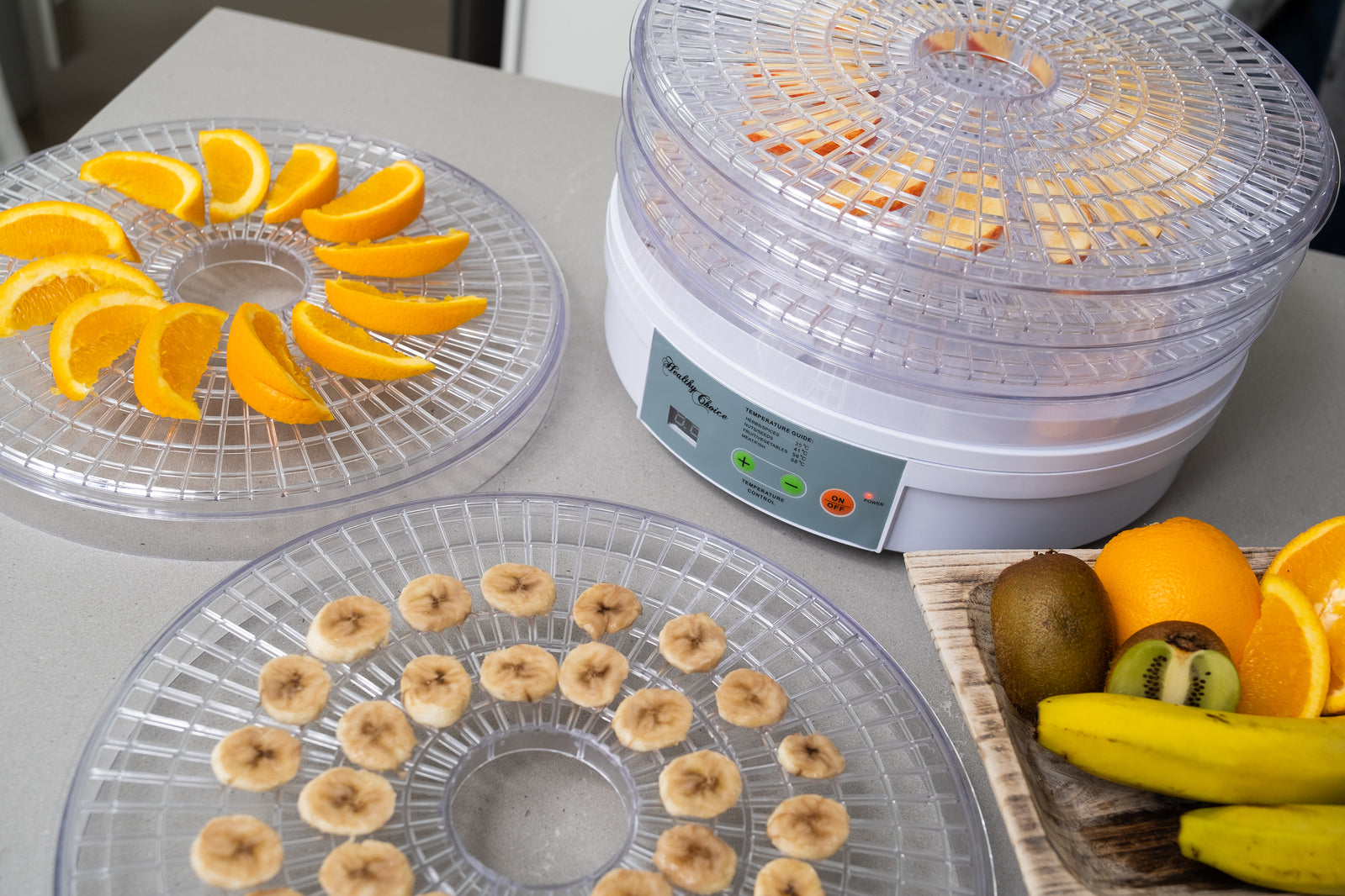 European Design Food Dehydrator/ Preserver w/ 2 Power Levels V196-FD1211D