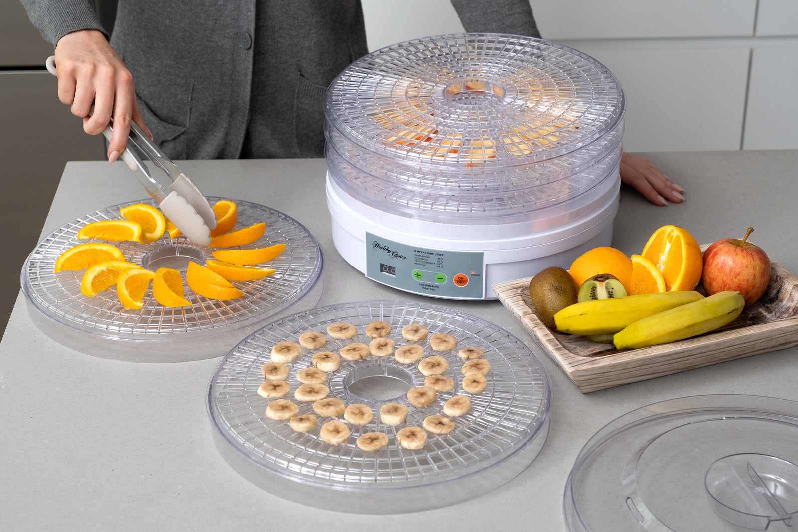 European Design Food Dehydrator/ Preserver w/ 2 Power Levels V196-FD1211D