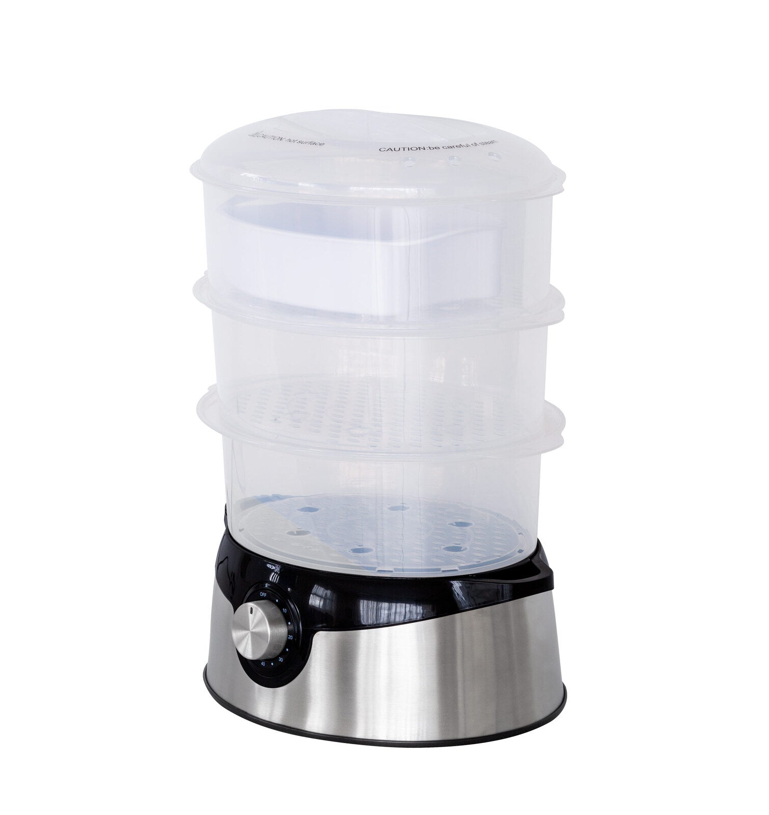 3 Tier Food Steamer with Stainless Steel Base V196-FS100