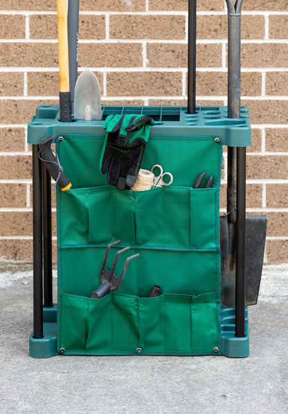 Organising Storage Rack for Garden Tools (Green) & Keep the Shed Tidy V196-GTH10