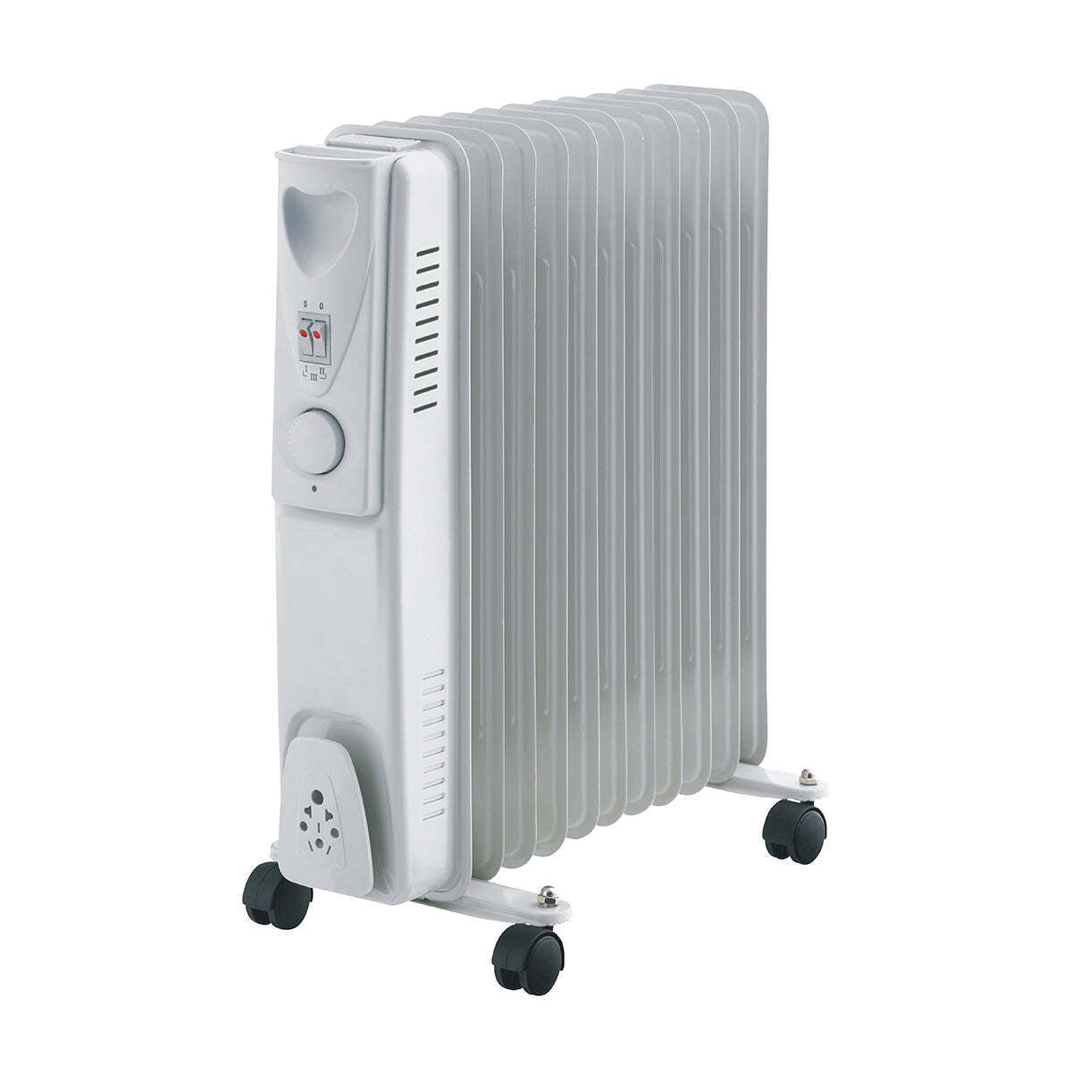 11-Fin Oil Column Heater 2400W w/ 3 Heat Settings & Wheels V196-H210