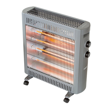 2200W Quartz Infrared Radiant Heater with Adjustable Thermostat and 2 Power Settings V196-H220