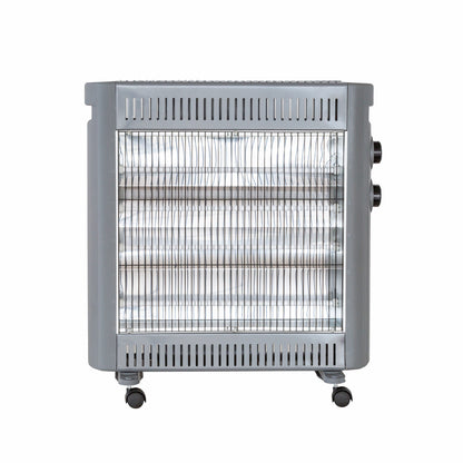 2200W Quartz Infrared Radiant Heater with Adjustable Thermostat and 2 Power Settings V196-H220