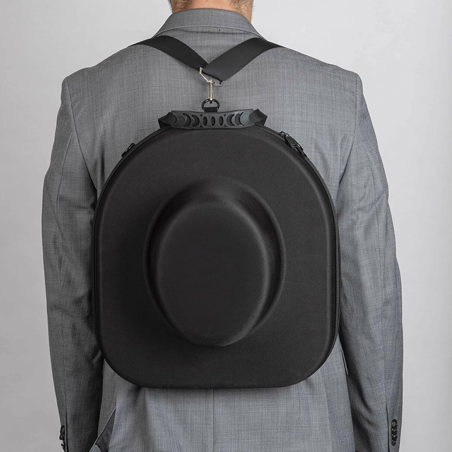 Travel Fedora Case - Universal Hat Carrier for Men & Women V196-HB101