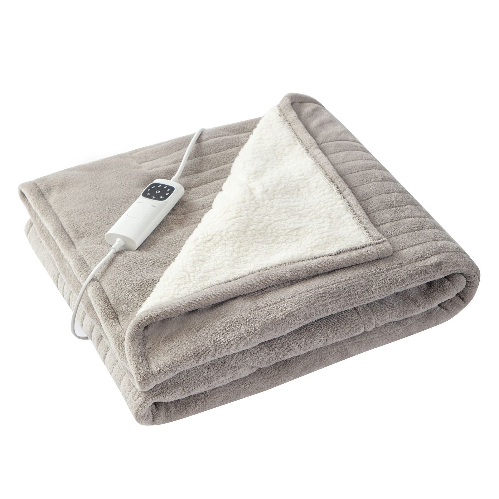 Heated Throw Blanket, Soft Double-Sided Fleece with Adjustable Heat Settings V196-HT111