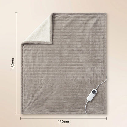 Heated Throw Blanket, Soft Double-Sided Fleece with Adjustable Heat Settings V196-HT111