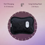 Rechargeable Electric Hot Water Bottle 180W, Fast Heating, Up to 70 degrees C, Leak-Resistant Design V196-HWB70