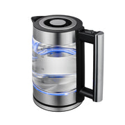 Healthy Choice 1.8L Cordless Glass Kettle, Stainless Steel, 1.8L, Blue LED V196-K180