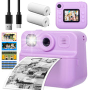 Kids 48MP Instant Print Camera with Dual Lens and 1080P HD Video V196-KDC-030D