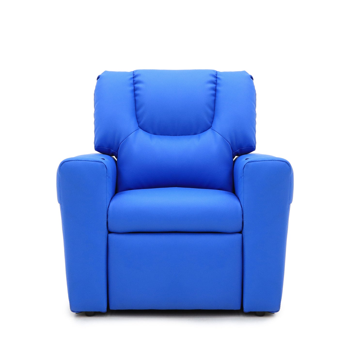 Kids Light Blue Recliner Chair w/ Footrest & Cup Holder V196-KR590LB_K