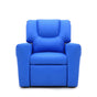 Kids Light Blue Recliner Chair w/ Footrest & Cup Holder V196-KR590LB_K