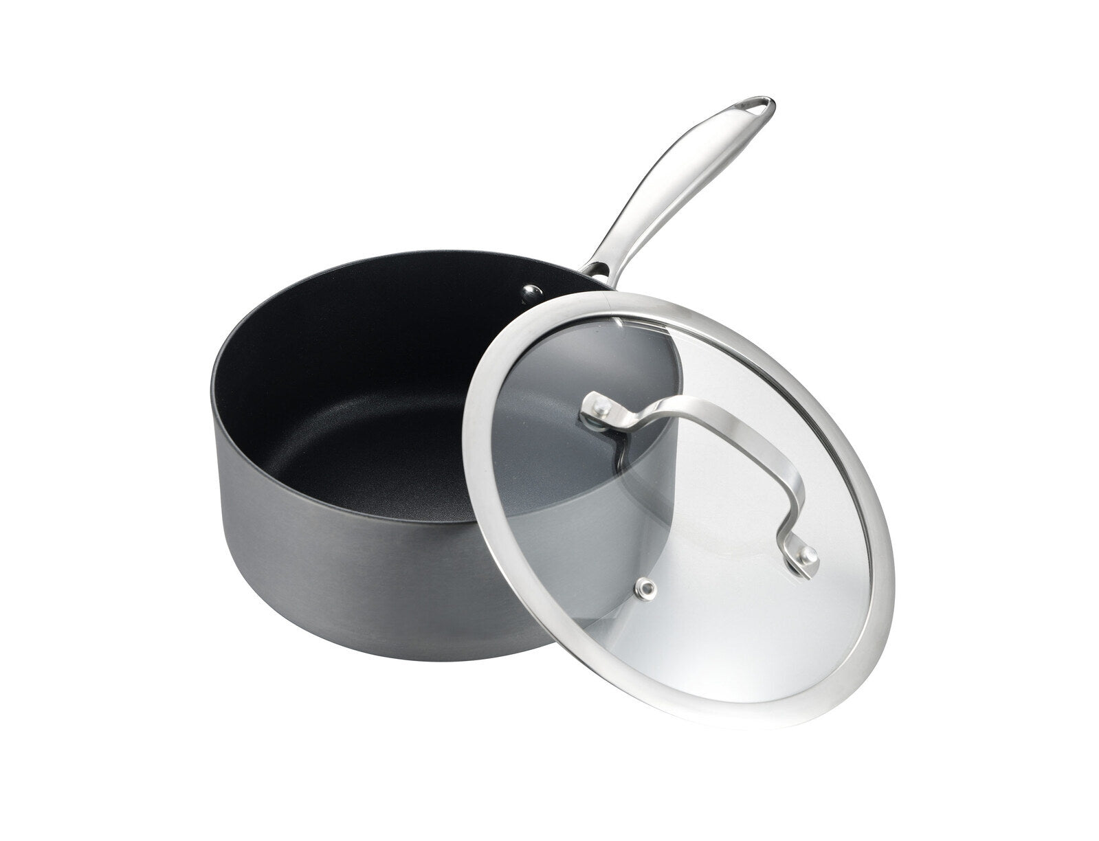 8-Piece Cookware Set with Non-stick Coating and Glass Lids V196-KS080