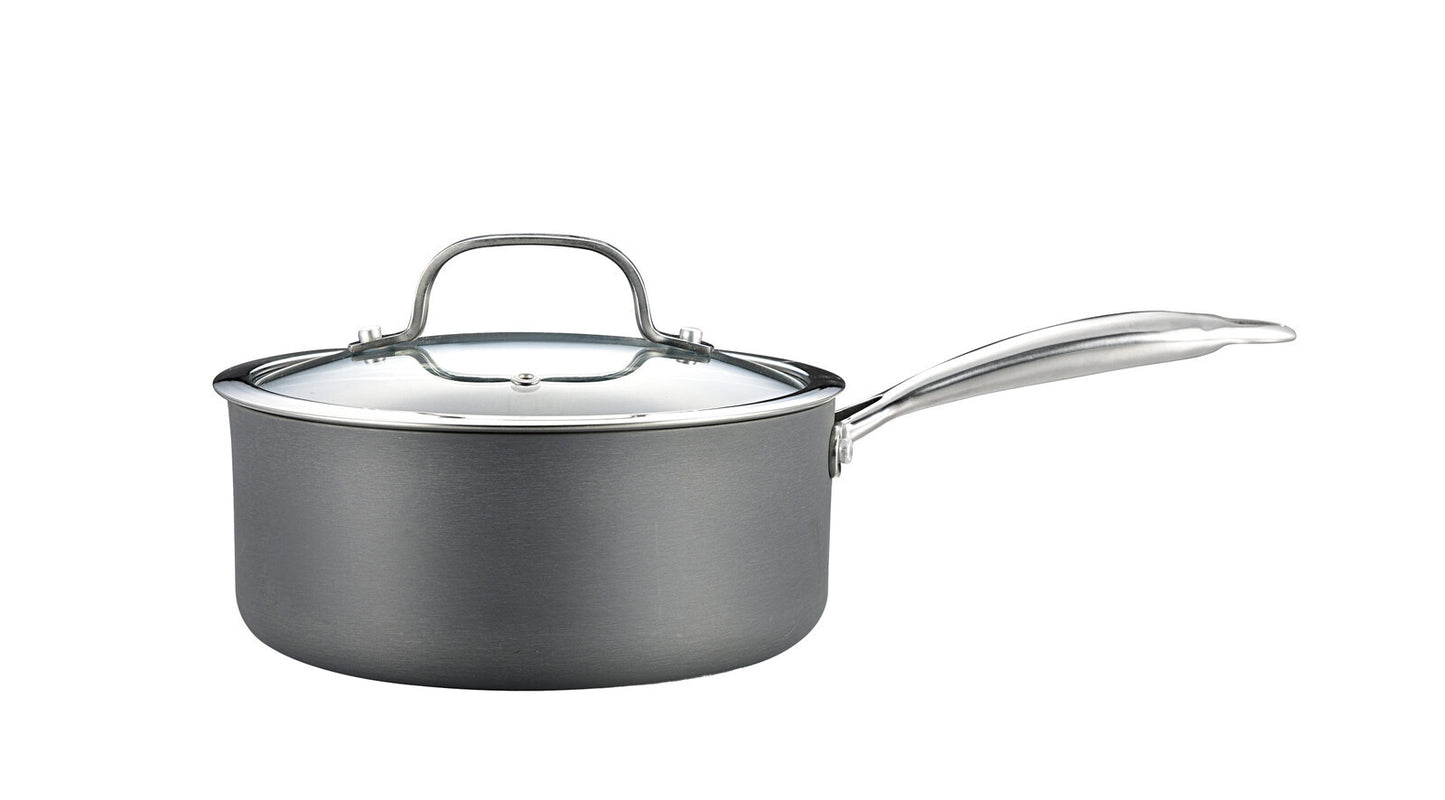 8-Piece Cookware Set with Non-stick Coating and Glass Lids V196-KS080