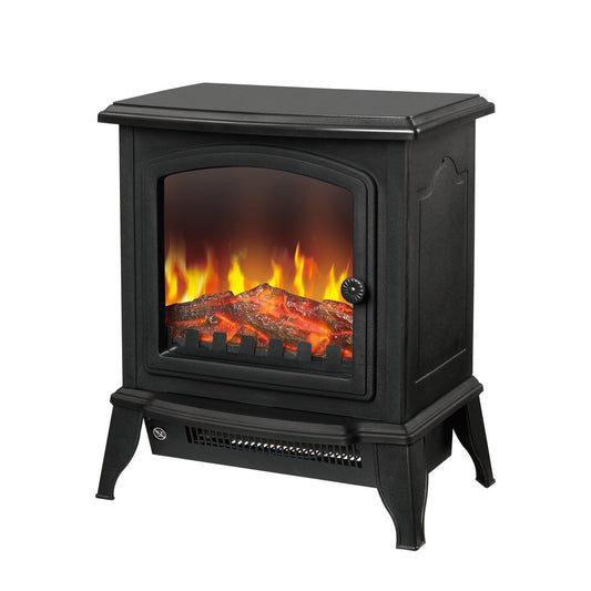 Electric 1000W to 2000W Fireplace Heater with Realistic Log Flame Display V196-LF190