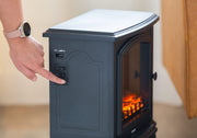 Electric 1000W to 2000W Fireplace Heater with Realistic Log Flame Display V196-LF190
