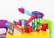 118 Pcs non-toxic STEM Educational, Durable Magnetic Tiles/Puzzle with Storage Bag V196-LZW-807