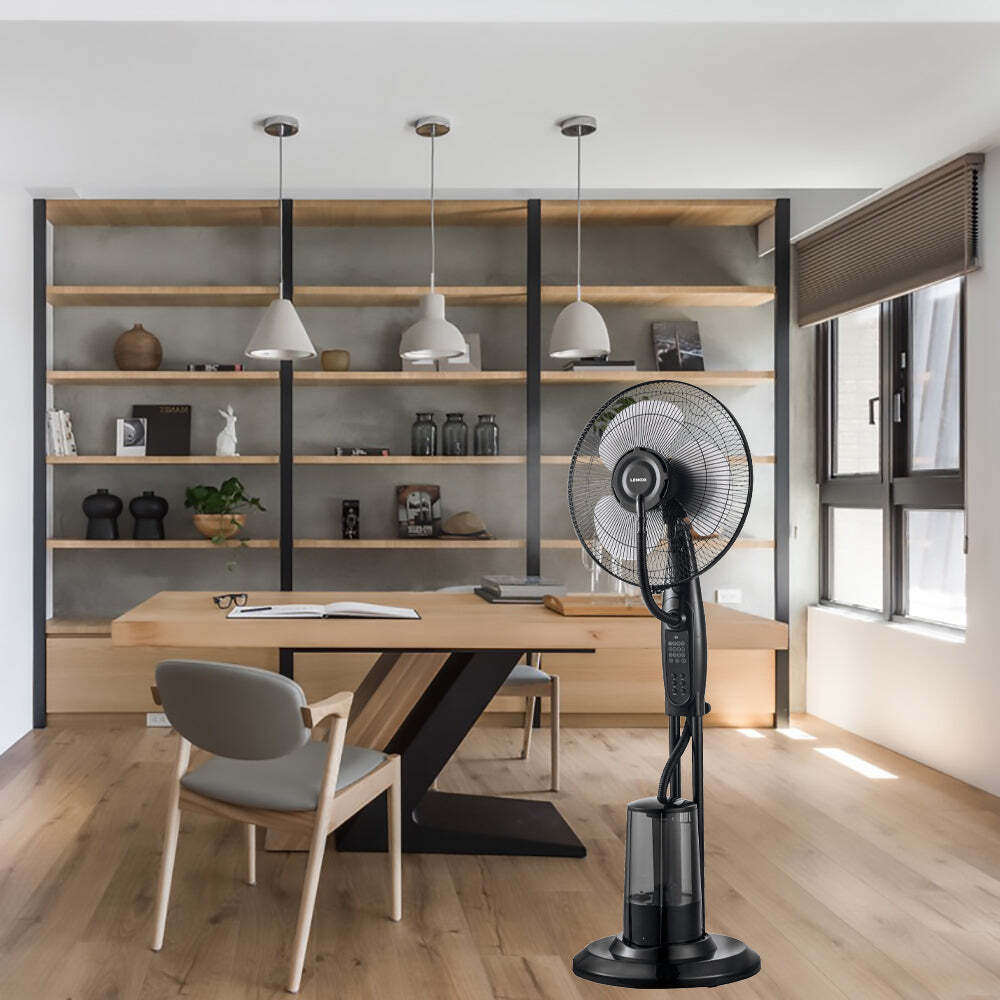 Freestanding Air Cooling Fan w/Misting Water Spray, W40cm, H1.2m + RC V196-MF550