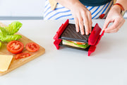 Compact Microwave Sandwich Maker Non-Stick Grill Plates for Quick Meals at Home, Work, or Travel V196-MGP100