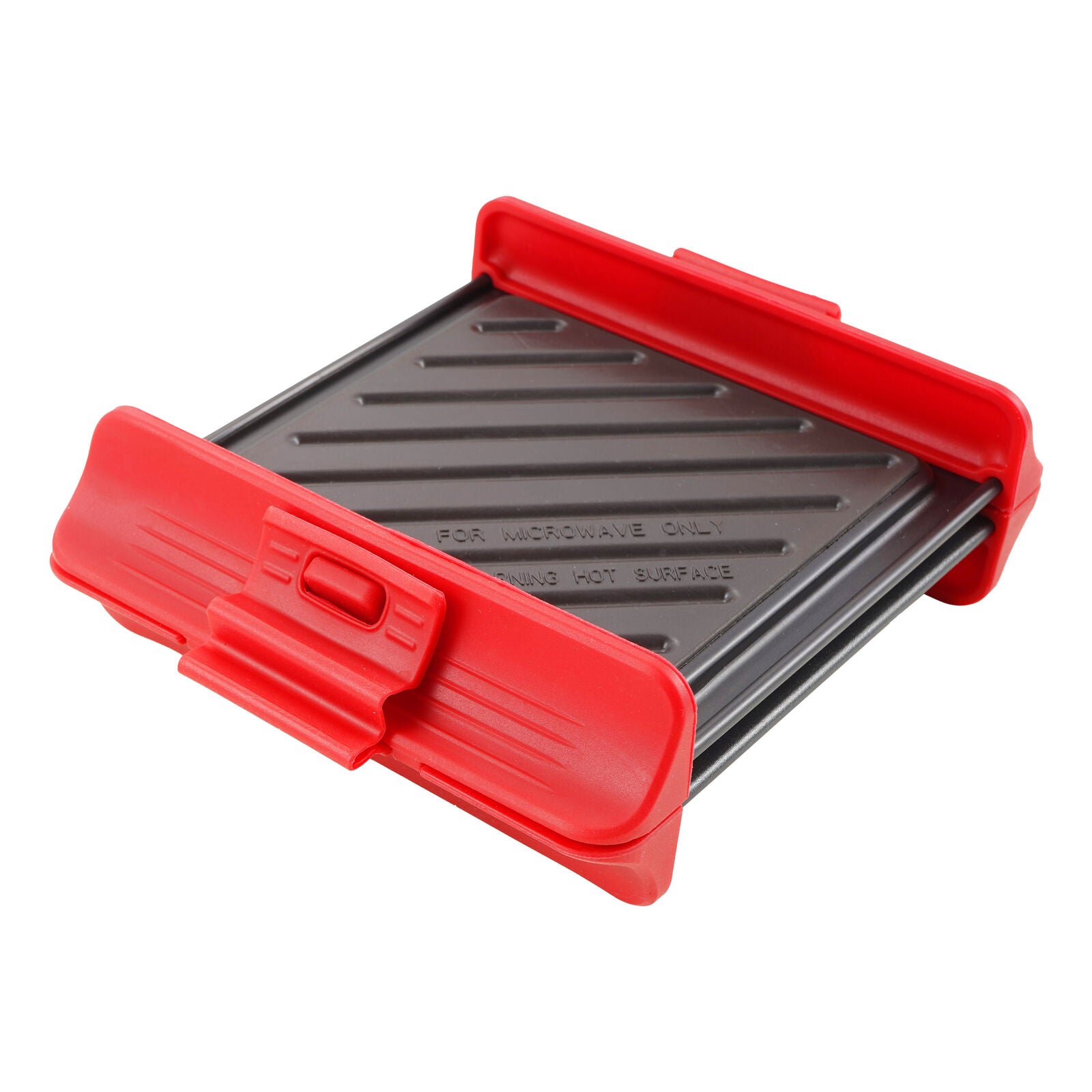 Compact Microwave Sandwich Maker Non-Stick Grill Plates for Quick Meals at Home, Work, or Travel V196-MGP100