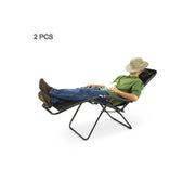 2 Pcs Zero Gravity Folding Reclining Chair (Black) V196-OF430