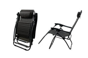 2 Pcs Zero Gravity Folding Reclining Chair (Black) V196-OF430